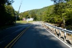 9:14AM 9/2/11, Route 100A looking south approaching the Farm Brook Motel, Plymouth, by Jen and Jay Flaster