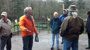 Pieter explaining composting